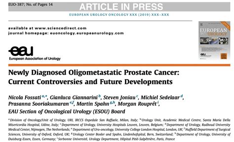 Oligometastatic Prostate Cancer