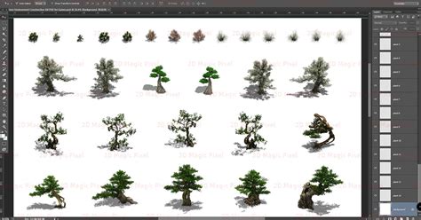 25d Tree Game Assets Environment Construction Kit Cg Textures In Nature