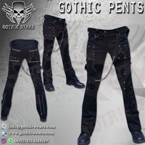 GOTHIC PANTS Artical No: GW-1509 Gothic Men Coats Gothic Women Coats Gothic Men Jackets Gothic ...
