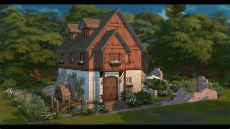 Watermill House The Sims 4 No Cc Stop Motion Youtube