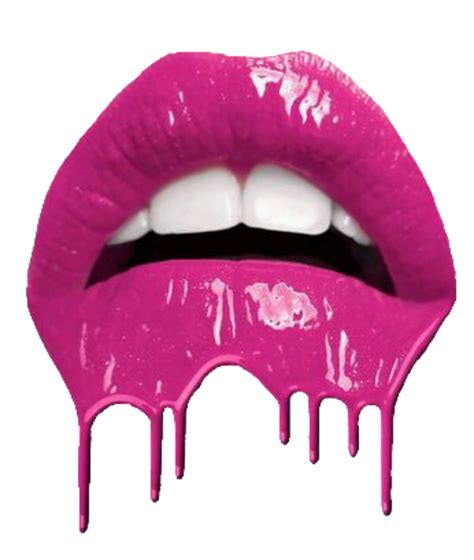 Pink Lips Red Lipstick Melting Sticker By Kristinamarie1968
