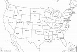 Estados Unidos (USA) Mapa gratuito, mapa mudo gratuito, mapa en blanco ...