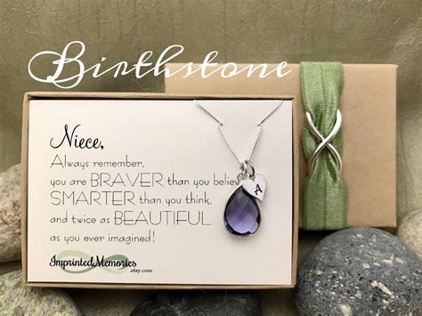 Birthday gifts for niece from aunt. Gift for Niece - Birthday Gift for Niece Silver Birthstone ...