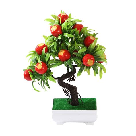 Artificial Bonsai Mandarin Orange Fruit Tree Pure Bonsai