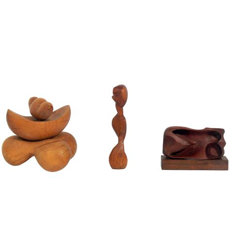 Walnut Wood Abstract Sculpture For Sale At 1stdibs Abstract Sculpture