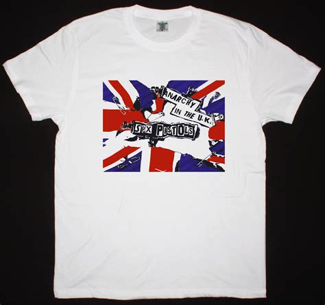 Sex Pistols Anarchy In The Uk New White T Shirt Best Rock T Shirts