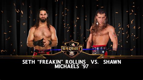 Wwe K Dream Sim Match Seth Rollins Vs Shawn Michaels Youtube