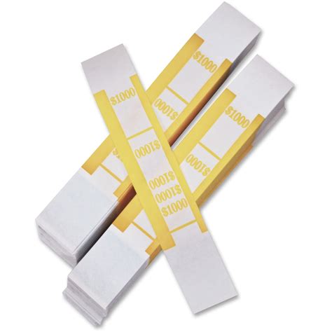 Pm Pmc55031 Currency Straps 1000 Pack Yellow