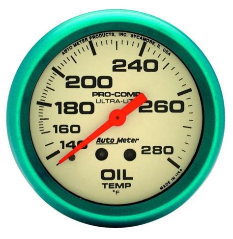 2 58 Ultra Nite Oil Temp Gauge 140 280 Rv Parts Express Specialty