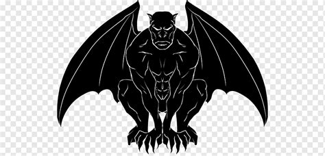 Gargoyle Drawing Black White