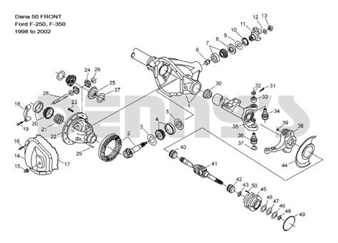 Super Duty Ford F250 Front Axle Parts Diagram Part Diagram Part Diagram