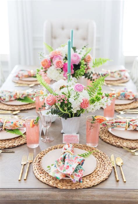 Tips To Set A Gorgeous Floral Summer Tablescape Spring Table Decor