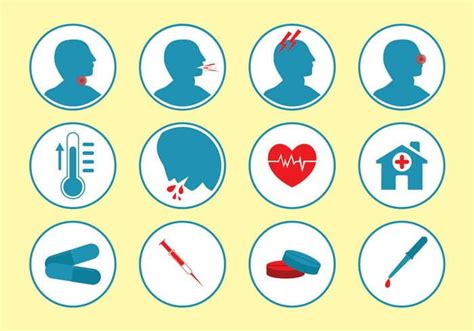 Sick And Medical Icon Vector Set Ai Svg Uidownload