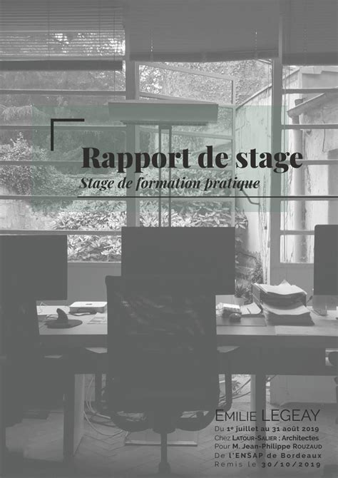 Rapport De Stage By Emilie Legeay Issuu