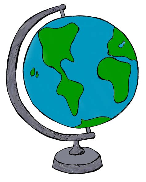 Globe Earth Clipart Black And White Free Clipart Images 2 Clipartix