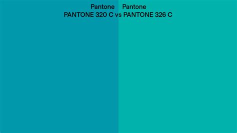 Pantone 320 C Vs Pantone 326 C Side By Side Comparison