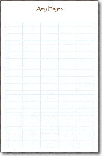 5x5 Graph Paper Pads Half Size