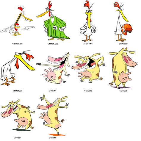 Cow And Chicken Action Pose Pinterest Cow Cartoon Cow And Action