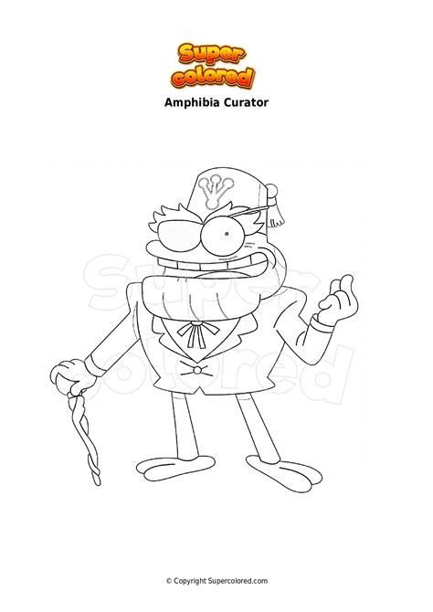 Coloring Page Amphibia Curator Supercolored