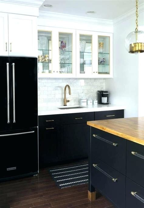 Image Result For Black Lower And White Upper Kitchen Cabinets Black