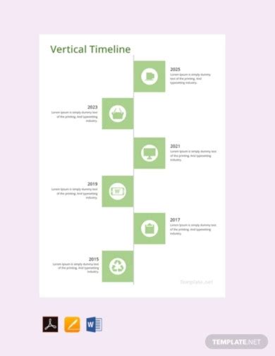Vertical Timeline 6 Examples Format Pdf