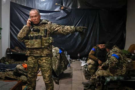 ukraine military says ground forces commander is leading defense of bakhmut
