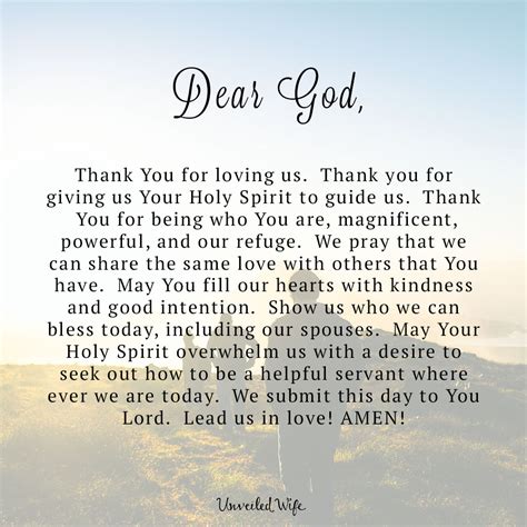 Prayer Of The Day Loving People