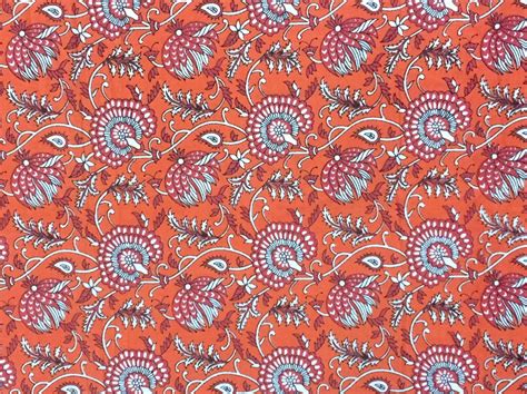 Indian Print Cotton Fabric Hand Block Print Fabric Fabric Etsy