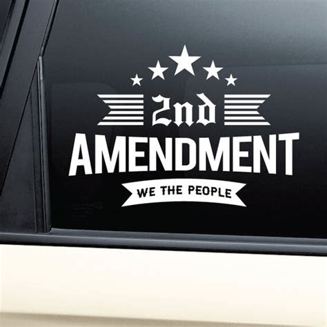 Items Similar To 2nd Amendment We The People Vinyl Decal Sticker On Etsy