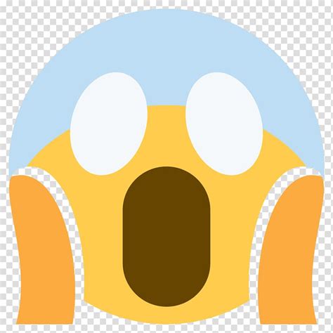 Emojipedia Screaming Fear Emoticon Emoji Face Transparent Background Png Clipart Hiclipart