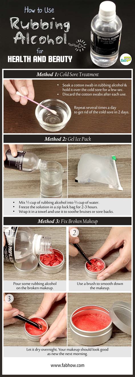 How To Use Rubbing Alcohol For Health And Beauty Fab How