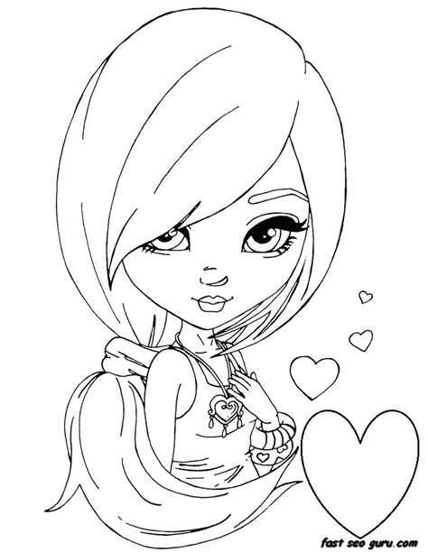 Cool Girl Coloring Pages At Free Printable Colorings