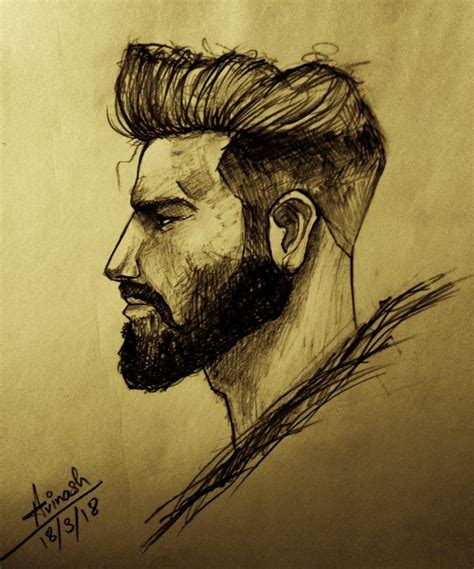 Side Profile Face Man Drawing ~ Drawinghowtodraw Mans Bocamawasuag