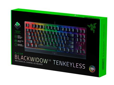 Razer Blackwidow V3 Tenkeyless Green Switches Gameadcz