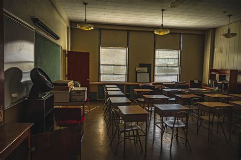 Abandoned school with untouched classroom. I got permission by the