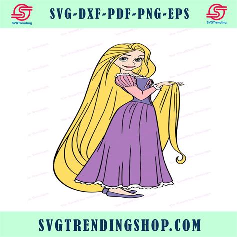 rapunzel hair tangled svg 2 svg dxf cricut silhouette cut file instant download4143120