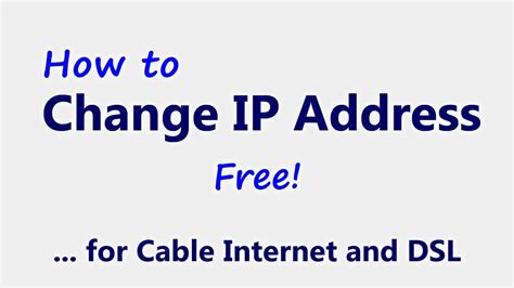 Change Your Ip Address 4 Free Ways