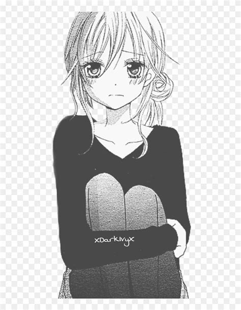 Sad Anime Girls Quotes Clipart Anime Girl Depressed Glitch Hd Phone