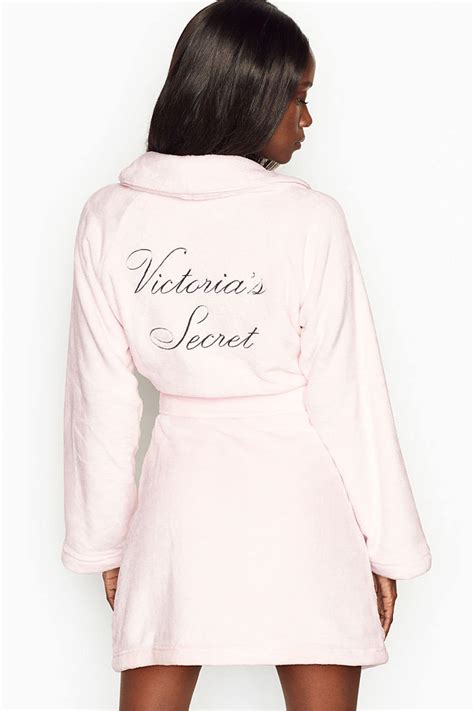 Buy Victorias Secret Logo Short Cozy Dressing Gown From The Victorias Secret Uk Online Shop