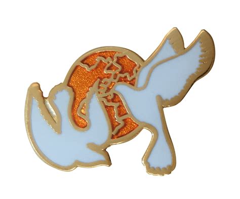 World Peace Doves Pin Badge