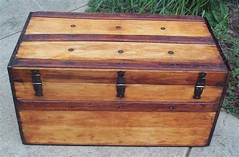 414 Civil War Wood Flat Top Antique Steamer Trunks For Sale And Available