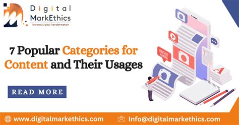 7 Popular Categories For Content And Their Usages Digital Markethics
