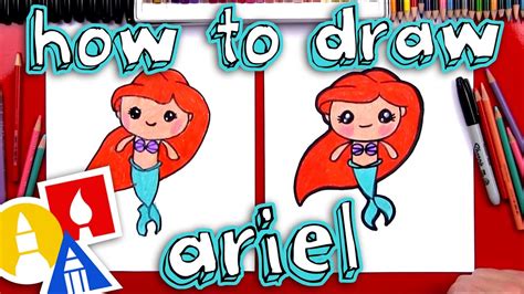 How To Draw Ariel The Babe Mermaid
