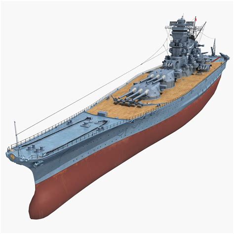 Japanese Battleship Musashi 1942 3d Model Turbosquid 1352267