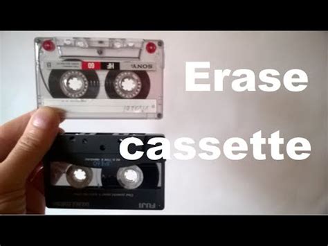 How To Erase A Cassette Tape YouTube