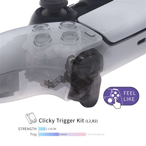 Extremerate Clicky Hair Trigger Kit For Ps5 Controller Bdm 010 And Bdm 0