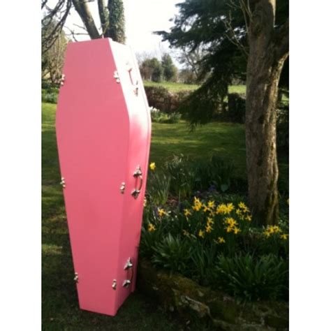 Traditional Pink Coffin Beautiful Colourful Coffins