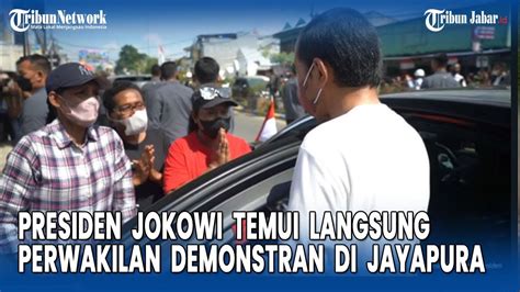 Presiden Jokowi Temui Langsung Perwakilan Demonstran Dan Beri Solusi