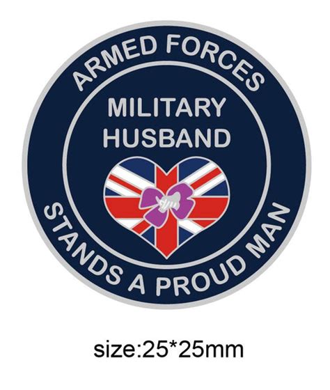 Military Husband Support Armed Forces Lapel Pin Military Remembrance Pins