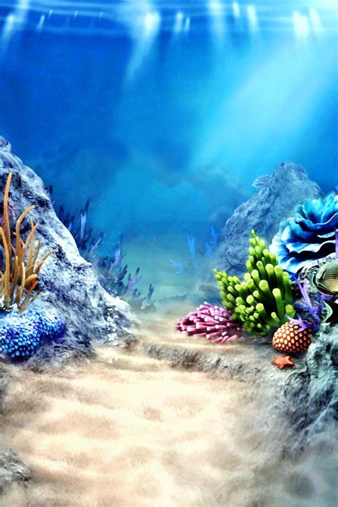 Life Magic Box Wrinkle Free Washable Under The Water Backdrop Under Sea